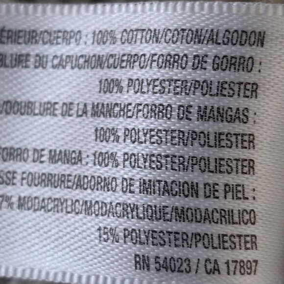 Old Navy Womens Olive Hooded Parka Utility Jacket Faux Sherpa Cotton Medium - Picture 12 of 12